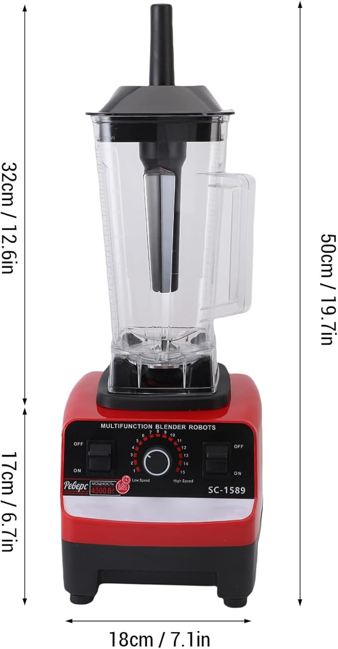 ciciglow Professional Blender Multifunctional Kitchen Countertop Blender with 2 Cups for Shakes Mixing Grinding Juicing