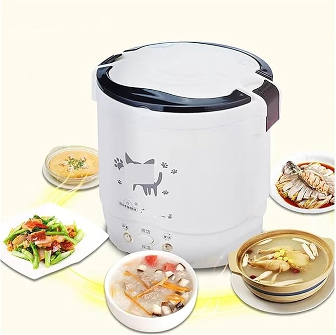 Fit for Mini Rice Cooker Portable MultiCooker Household Rice Cookers 24V 220V Pot Cooking Machine Pans Car Truck Home(24V for Truck)