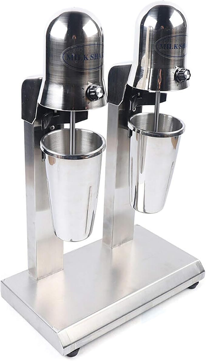 Commercial Electric Double Head Milk Shaker Drink Mixer Shake Making Machine 560W Smoothie Milk Ice Cream Blender