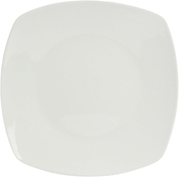 10 Strawberry Street Simply Square 16 Piece Dinnerware Set Porcelain White