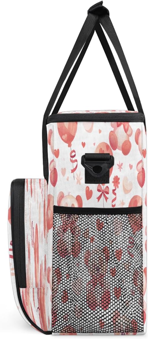 Christmas (698) Coffee Maker Carring Bag Travel Carrying Storage Tote Bag Compatible with Keurig K-Mini or K-Mini Plus Portable Single Serve Coffee Brewer Case with Pockets for K-cup Pods