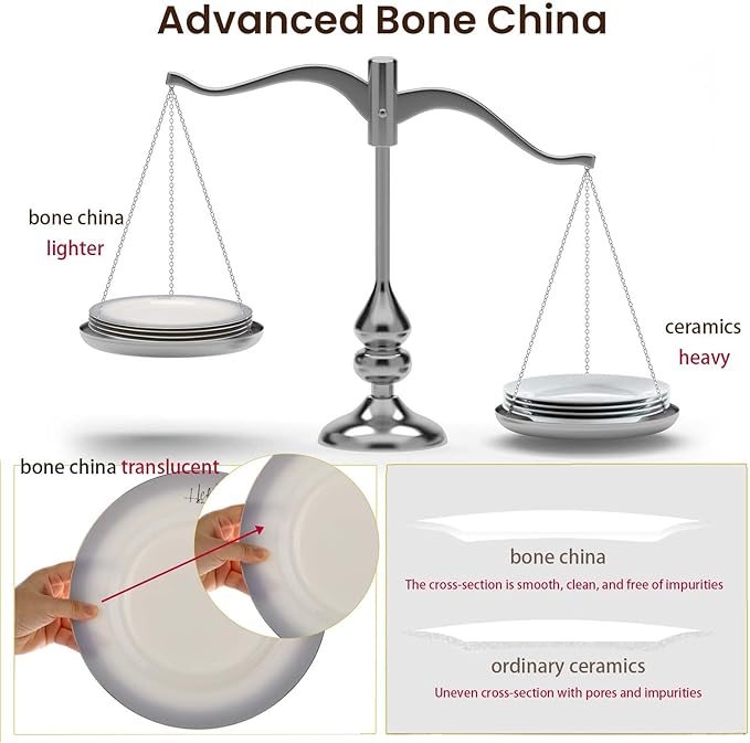 Fine Bone China Dinner Plates10.5-inch Smoky Gray Sradient Rendering Plates 24k Gold-plated Dinnerware SetsElegant ArtworksSuitable for Families with Tastewith Gift Box Packaging