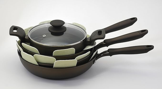 Pearl Metal HC-700 Multi-Pot Frying Pan Tortino Mat Protective Mat Pack of 3