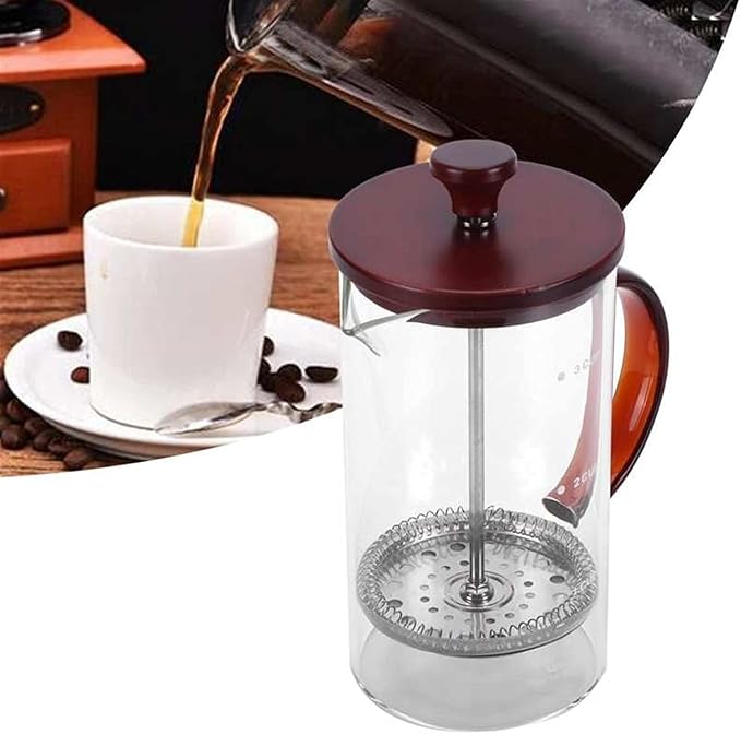 HASMI Coffee Kettle Coffee Kettle Press Coffee Maker Kettle Borosilicate Glass Tea Coffee Pot Container for Home Use Perfect for Coffee Lover 800ml Coffee Maker Dingzhebo2022