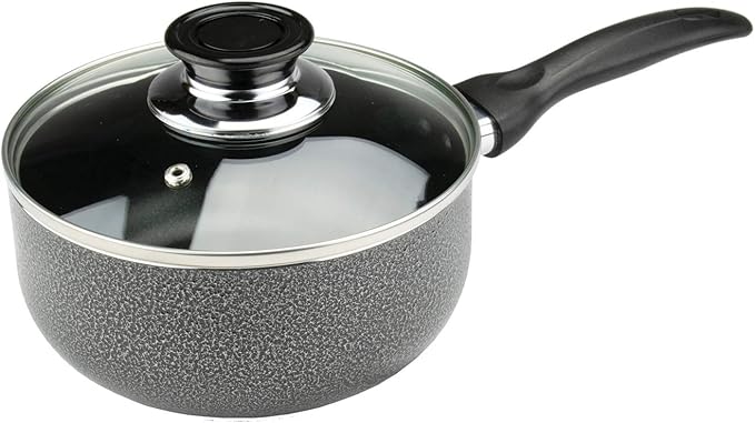 Brentwood Appliances BPS-207G 7-Piece Aluminum Non-Stick (Granite) Cookware Sets NORMAL Gray