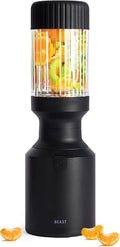 The Beast Mini Blender | Mini Countertop Kitchen Blender | Blend Smoothies and Shakes Dressings Sauces Dips | Straw Cap and Straws Included | 600W (Carbon Black)