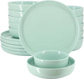 Elama Duncan 18 Piece Porcelain Dinnerware/Tableware Set Service for 6 (Mint)
