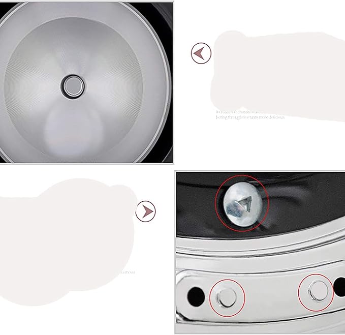 Rice Cooker/Steamer 304 Stainless Steel Liner Warm Functionwith Spatula and Measuring Cup for 1-4 People (4L) ()