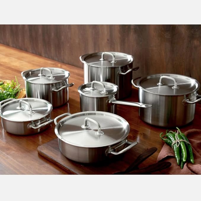 5 Layers induction stainless steel Nonstick cookware set 5P