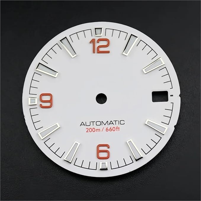 Quality Sea 600m Style Watch Dial with C3 for Bgw9 Green Blue Luminous for Nh35 Nh36 Mechanical Movement for Skx007 Case 28.5mm Dial(1)