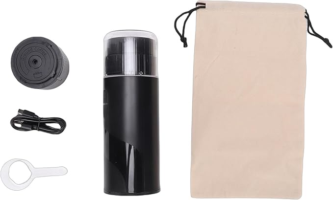 Portable Coffee Maker 304 Stainless Steel Handheld Coffee Machine Capsule Maker with USB Rechargeable Battery Ideal for Outdoor Camping Car Travel &amp Gym