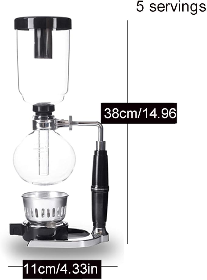Style Siphon Coffee MakerSyphon Coffee PotResistant GlassTea Siphon PotSiphon Artisanal Coffee MachineCoffee Machine Filter for Home Kitchen Use5