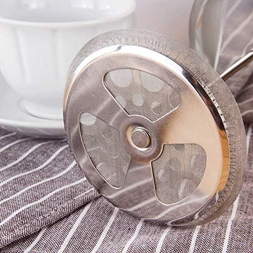 French Press Coffee Maker Stainless Steel Percolator Pot Wall &amp Large Capacity Manual Containers