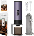 3-in-1 Single Serve Coffee MakerWireless Protable Coffee Machine Vacuum PressuredAutomatic Extraction and Real-time Heating Vacuum Coffee Maker for Travelling(Purple)