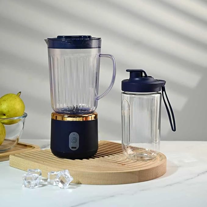 Upgraded Electric Juicer: Wireless &amp Portable 800mL Desktop Blender with High Power Detachable Cup &amp Easy-Clean Design. Ideal for Fresh Homemade Juices Perfect for Home Kitchens and Offices