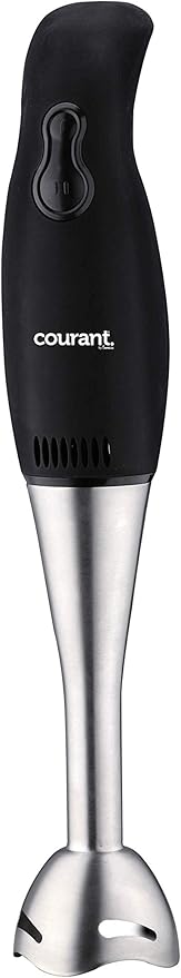 Courant Immersion Hand Blender with 200 Watt Easy to Clean Stick Blender Blends Purees Crushes Ice