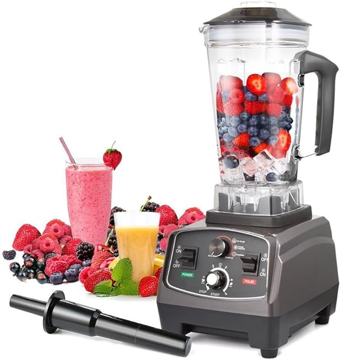 Blender Smoothie Maker Kitchen Food Processor Multifunctional Wall Breaking Machine 26000 RPM High-Speed Jug Blender with 2L BPA-Free Container for Kitchen Milk Tea Coffee Dessert Leisure Shop