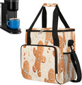 Christmas (613) Coffee Maker Carring Bag Travel Carrying Storage Tote Bag Compatible with Keurig K-Mini or K-Mini Plus Portable Single Serve Coffee Brewer Case with Pockets for K-cup Pods
