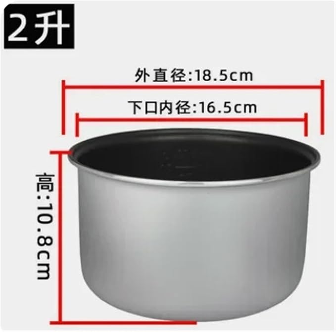 1pc Universal Electric Rice Cooker Bowl Compatible With Midea 2L 3L 4L 5L Non-stick Pan Rice Cooker Honeycomb Liner Single Spray(2L)