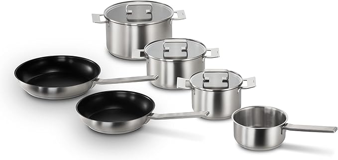 Siemens HZ9SE060 6 Piece Cookware Set for All Electric Hobs Including Induction