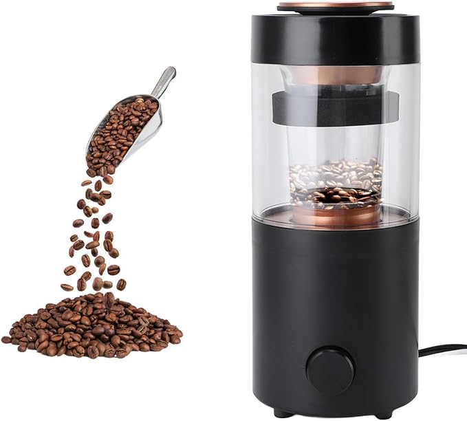 Coffee Roaster Home Coffee Bean Roasting Machine with Timer Stainless Steel Transparent Glass Automatic and DIY Mode 100g per Use Mother s Day Gift for Coffee Lovers Friends 1300W