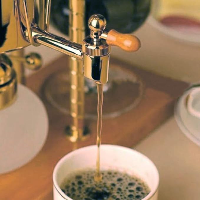 Luxury Balancing Siphon Coffee Maker/BrewerBalance Syphon Coffee Maker Double ColumnEasy to Clean Permanent Filter and Water RetainerA
