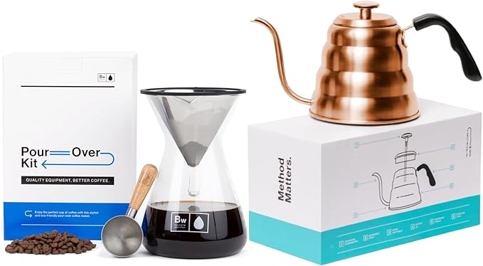 Barista Warrior Pour Over Coffee Maker Set &amp Pour Over Kettle