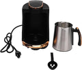 Yosoo Single Cup Turkish Coffee Machine 550W Design Compact Portable Turkish Coffee Maker with 250ML Capacity Intense Flavor Quick Heating for Home Office Traveling Camping (US Plug 110V)