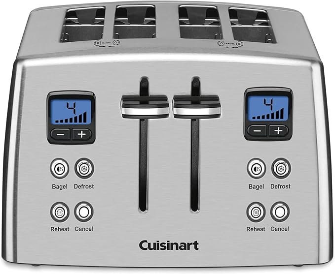 Cuisinart 12 Piece Cookware Set with 4-Slice Toaster Stainless Steel