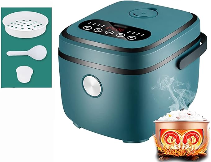 Mini Rice Cooker Household Multifunctional Rice Cooker 24H Reservation and Heat Preservation for 1-3 People (A) (A)