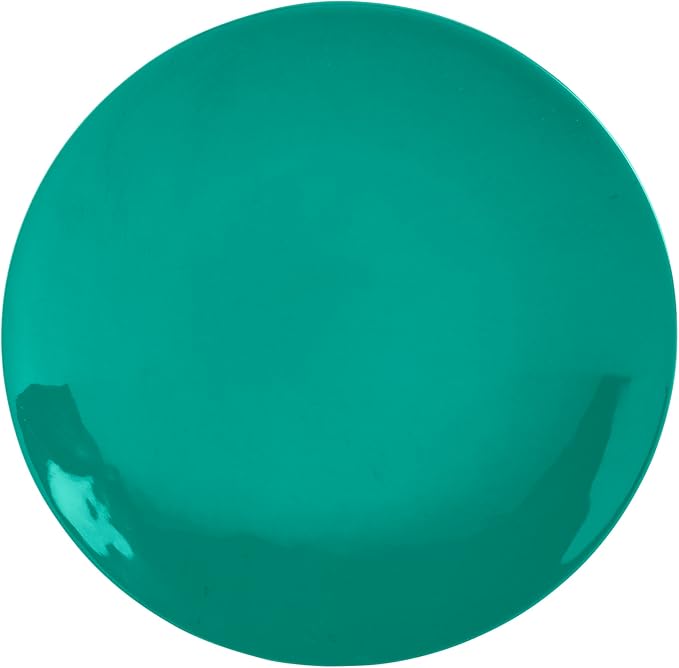 Tabletops Gallery 12 Piece Dark Green Melamine Dinnerware Set Plates Bowls for Indoor Outdoor Use Service for 4 Emerald