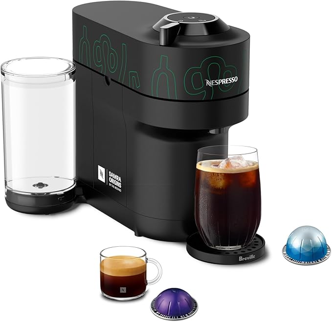 Nespresso Vertuo Pop+ Coffee and Espresso Maker by Breville Samra Origins by The Weeknd Metad Green