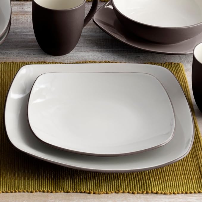 Noritake Colorwave Chocolate 4-Piece Square Place Setting Service for 1