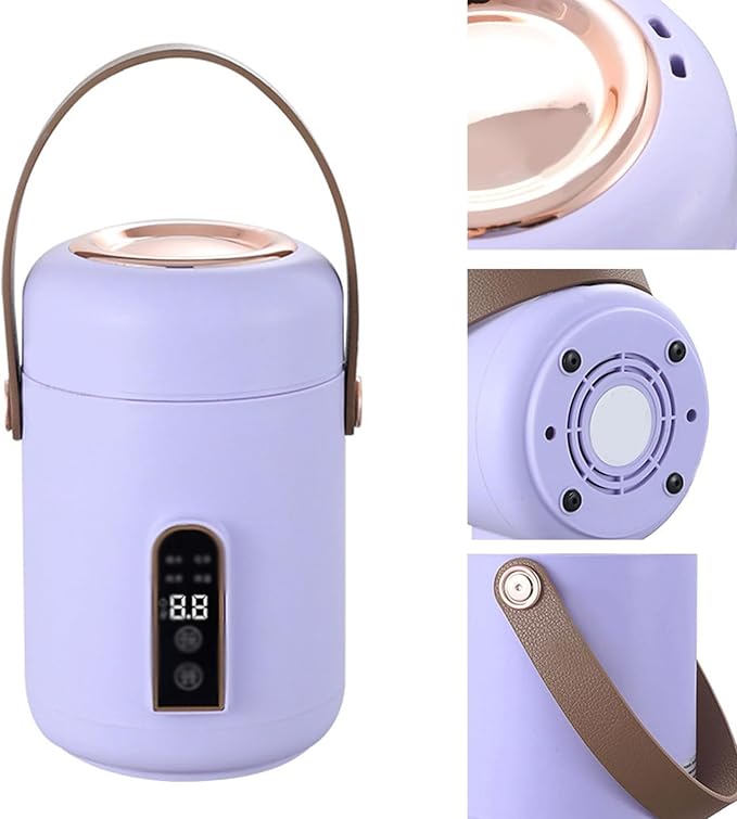 Mini Rice Cooker Safe Electric Stewpot Insulated Portable for Home for Office