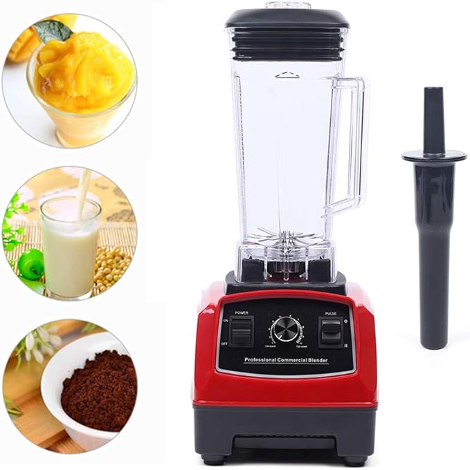 Professional Grade Quiet Blender 1500W High-Power Mixer with 6 Stainless Steel Blades Large 0.5 Gallon Capacity Multiple Safety Features Ideal for Smoothies Soups and Frozen Desserts
