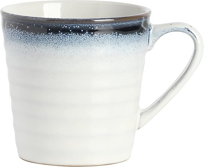 Gibson Elite Spiral Reactive Embossed Dinnerware Set - Blue Service for Four (16pcs)