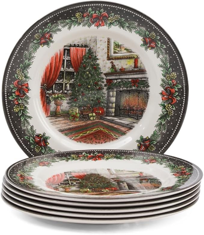 Royal Stafford Christmas Morning Winter Dinnerware Sets (Dinner Plates 4 plates)