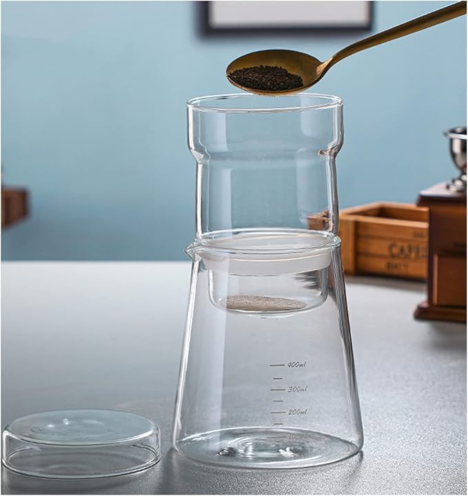 Cold Brew Coffee Maker Coffee Machine Coffee Portable Reusable Ice Drip Coffee Filter Glass Percolators Espresso Pot Cafe Maker 400ml