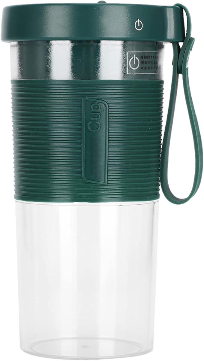 Portable Electric Fruit Juicing Cup Rechargeable USB Juicer with Three - Blade Cutter Head 2000mAh Battery for Travel and Home Use 320ml Fresh Juice Maker (320ml)