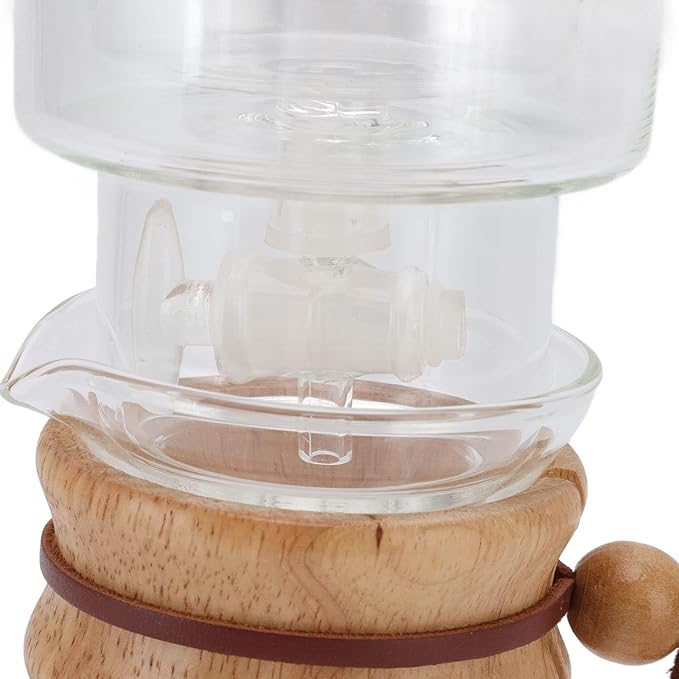 Alvinlite Coffee Drip Pot Glass Pour Over Adjustable Coffee Maker for Iced Beer Drink Milk 400ml for Homemade Office Bar