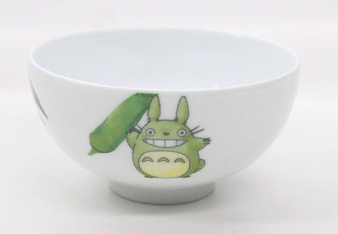 Noritake VT91082/1704-4 My Neighbor Totoro Rice Bowl 11.8 fl oz (320 cc) Microwave Safe Dishwasher Safe Okra Fine Porcelain