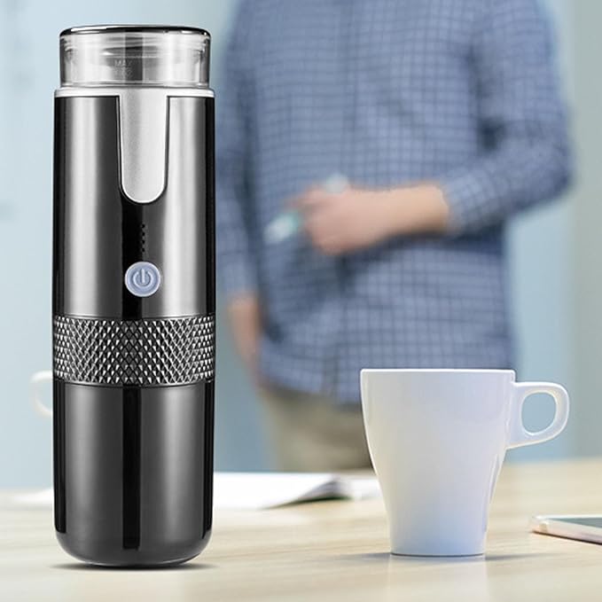 JTLB Portable Coffee Maker Mini Handheld Coffee Maker Wireless Type C Rechargeable Mini Coffee Maker with 1200mAh Battery Travel Camping JTLBhkvq3gymbo