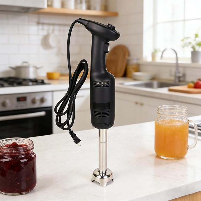 Commercial Immersion Blender - 2500 RPM Variable Speed Hand Blender with Detachable Shaft &amp Stainless Steel Blade for Soup Puree