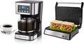 Taylor Swoden 12-Cup Programmable Coffee Maker and Aigostar Panini Press 1200W Sandwich Maker and Electric Indoor Grill