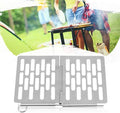 Stainless Steel Folding Barbecue Net Portable BBQ Picnic Accessories Size:M 22.6x15.8CM Cookware Set Cookware Picnic Boiler Cookware