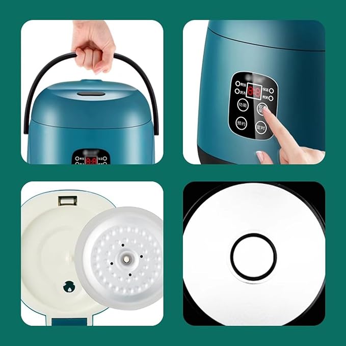 Rice Cookers 1.2L Mini Rice Cooker Multi-Function Electric Rice Cooker Non-Stick Kitchen Household Small Cooking Machine Make Porridge Soup Rice Maker