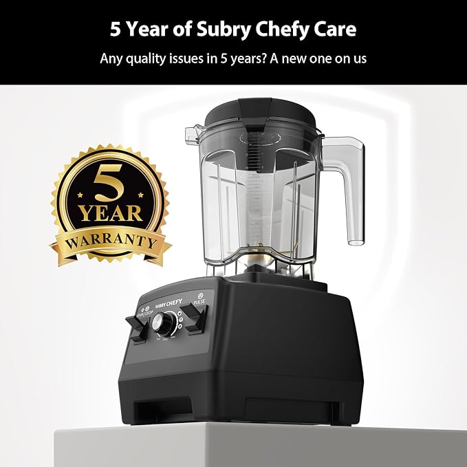 Countertop Blender Pro 2000W Professional High-Speed Blender with Powerful Brushless Motor 25-Speed 68oz Heavy Duty Kitchen Blender for Smoothies Ice Crushing &amp Food Prep Black