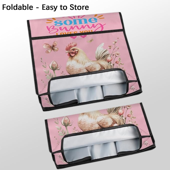 Kitchen Aid Mixer Cover Rooster Flower Floral Butterfly Stand Mixer Cover Compatible with 6-8 Quarts Stand Mixers Dust Covers with Zipper Pocket Foldable Washable Kitchen Aid Organizer Bag