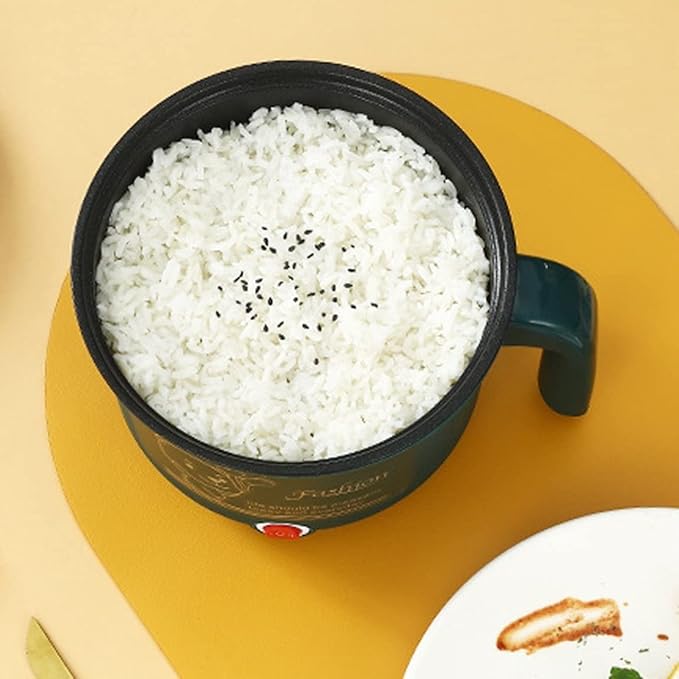 Rice Cooker - Rice Cooker With Steamer Basket Mini Multi-function Rice Cooker 1.8L Non-stick Single Layer Rice Cooker 220V Mini Multi-function Rice Cooker - Green