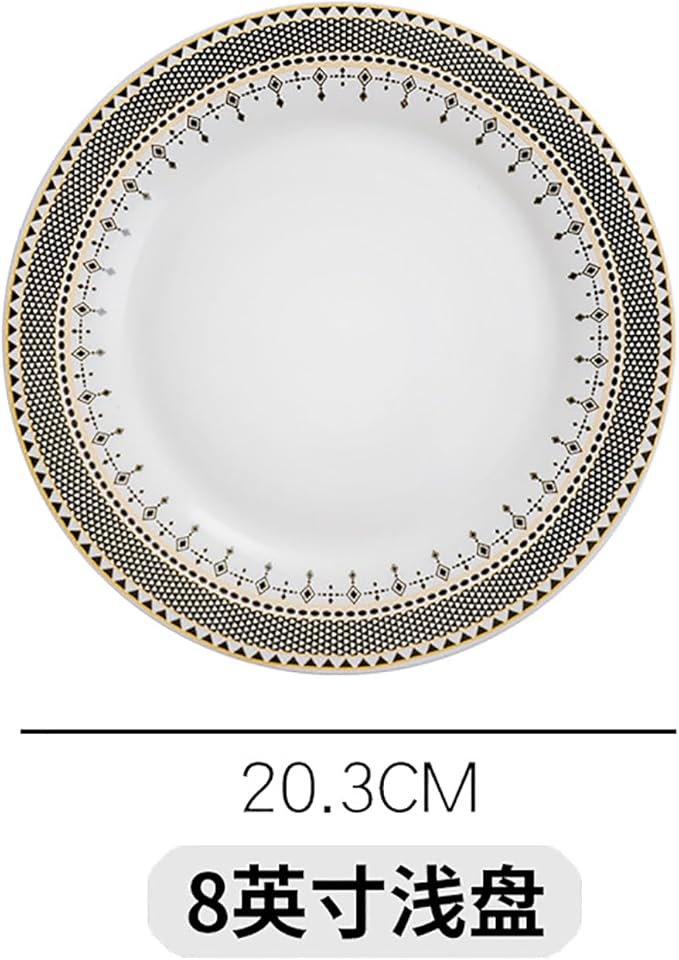 bone china dinnerware set tableware set 24-piece dinnerware set for 6 cups and plates sets for kitchen round plates dinner plate set dishwasher safe kitchen dishes set for housewarmingpartydinner